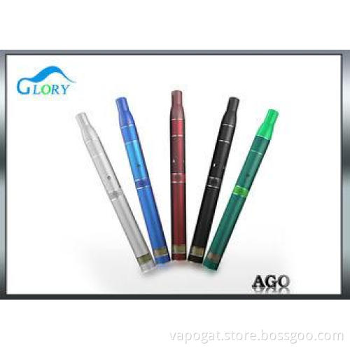 Black E Cigarette Ago Portable Dry Herb Vaporizer With Lcd